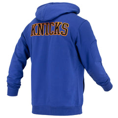 NBA - New York Knicks FISLL Unisex Logoman Shadow Collection Pullover Hoodie - Blue