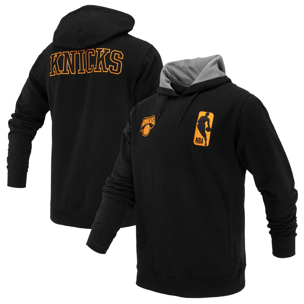 NBA - New York Knicks FISLL Unisex Logoman Shadow Collection Pullover Hoodie - Black