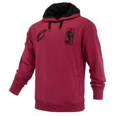 NBA - Cleveland Cavaliers FISLL Unisex Logoman Shadow Collection Pullover Hoodie - Wine
