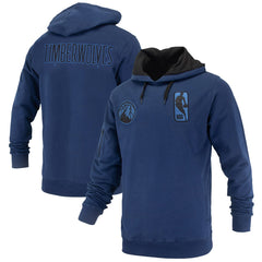 NBA - Minnesota Timberwolves FISLL Unisex Logoman Shadow Collection Pullover Hoodie - Navy