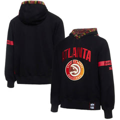 NBA - Atlanta Hawks NBA x Two Hype Culture & Hoops Collection Premium Pullover Hoodie - Black