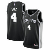 Nike - De'Aaron Fox San Antonio Spurs Youth Swingman Jersey - Icon Edition - Black