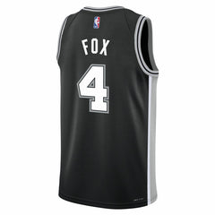 Nike - De'Aaron Fox San Antonio Spurs Youth Swingman Jersey - Icon Edition - Black