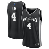 Fanatics - De'Aaron Fox San Antonio Spurs Fast Break Replica Player Jersey - Icon Edition - Black
