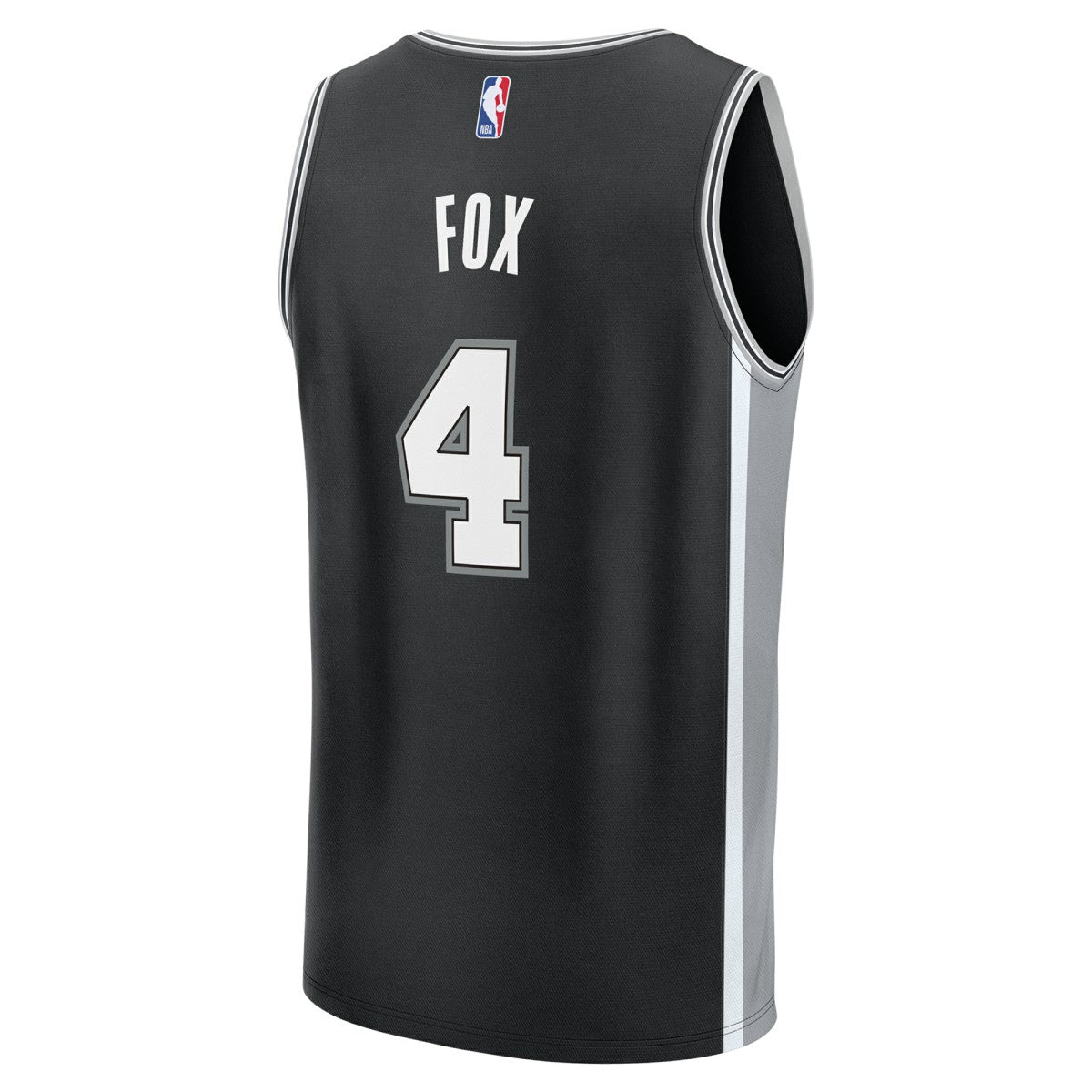De'Aaron Fox San Antonio Spurs Youth Fast Break Replica Player Jersey - Icon Edition - Black | NBA Jerseys