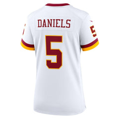 Jayden Daniels Washington Commanders Women's Game Super Bowl Era Jersey White - Nike