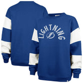 Tampa Bay Lightning - '47 Women's Eephus Barred Pullover Sweatshirt Blue