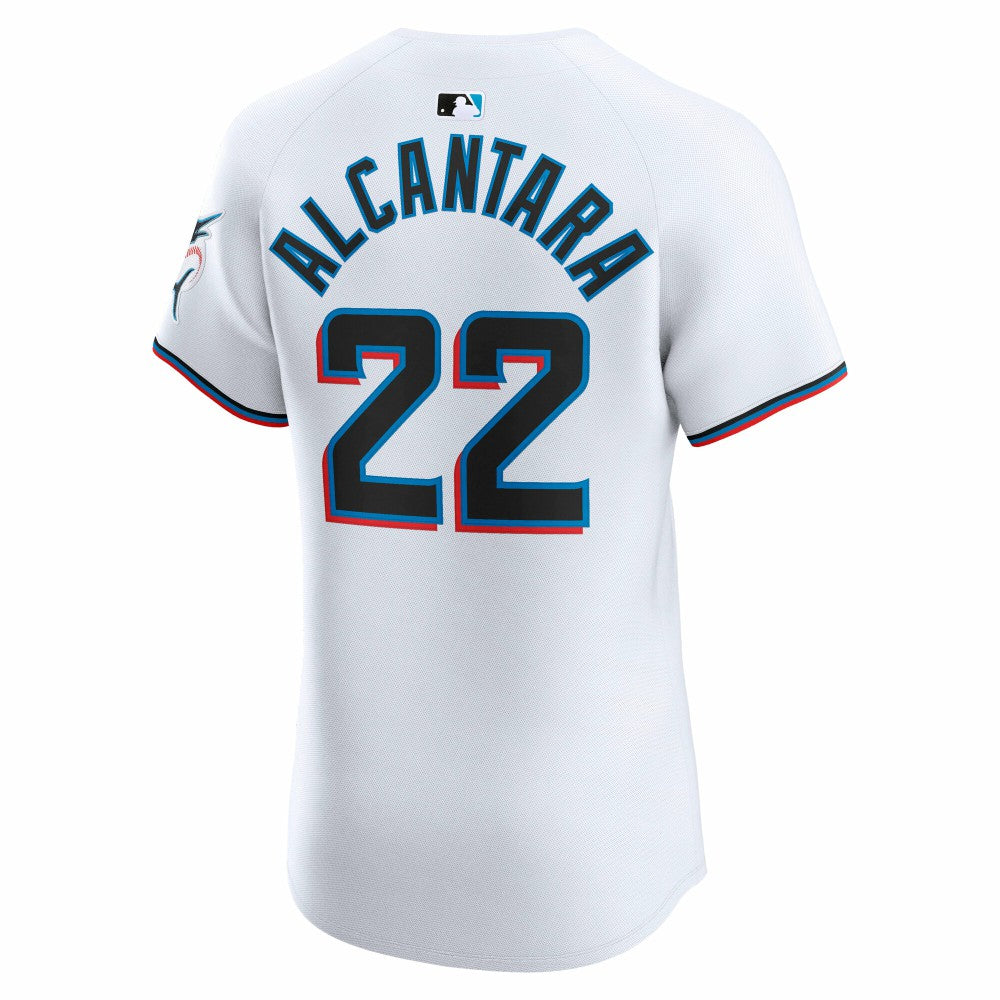 Sandy Alcantara Miami Marlins Nike Home Elite Jersey - White | MLB Jerseys