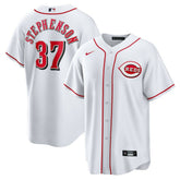 Tyler Stephenson Cincinnati Reds Nike Home Replica Jersey Lifestyle