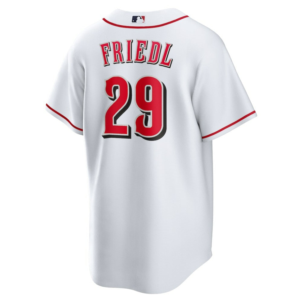 TJ Friedl Cincinnati Reds Nike Home Replica Jersey - White | MLB Jerseys