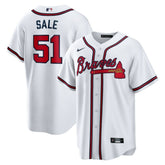 Chris Sale Atlanta Braves Nike Home Replica Jersey Lifestyle
