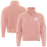 NBA - Orlando Magic Sportiqe Unisex Rock & Roll Collection Iggy Cropped Quarter-Zip Pullover - Coral