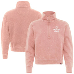 NBA - Orlando Magic Sportiqe Unisex Rock & Roll Collection Iggy Cropped Quarter-Zip Pullover - Coral