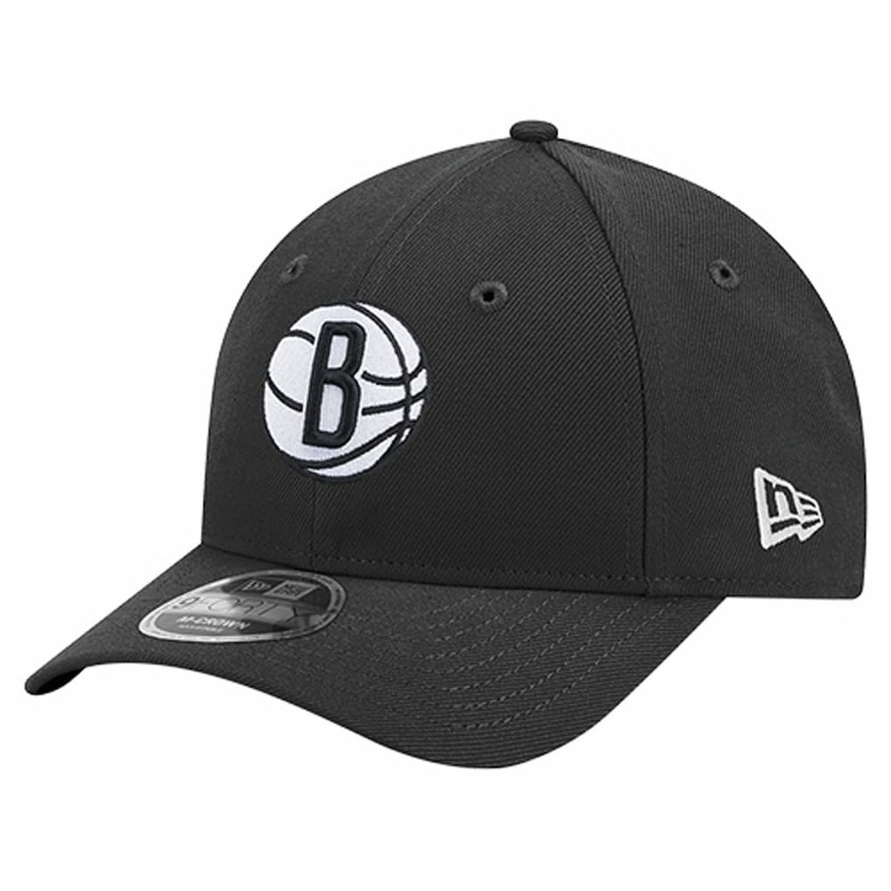New Era - Brooklyn Nets 9FORTY Stock M-Crown Adjustable Hat - Black