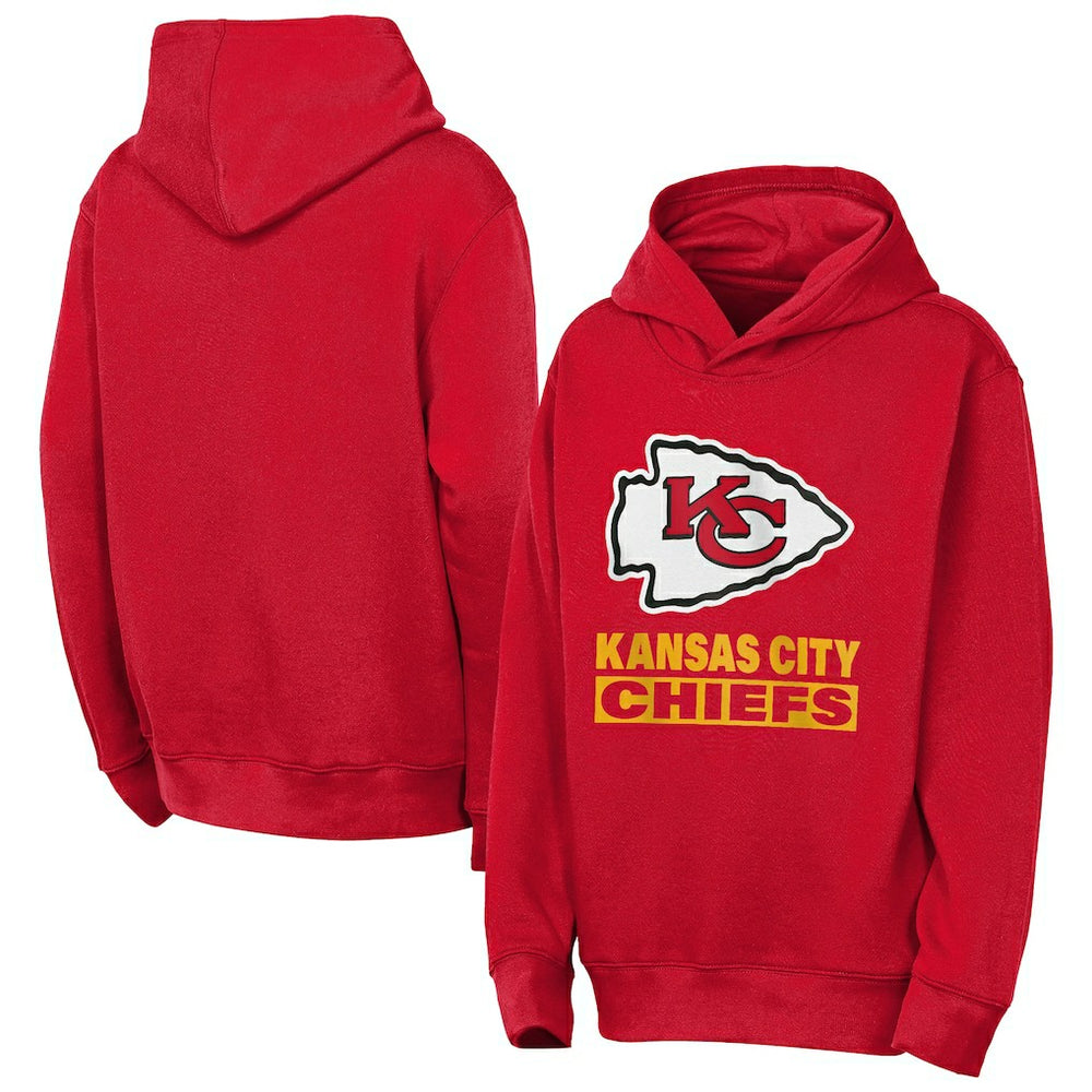 Kansas City Chiefs Outerstuff Youth Back to Basics Hoodie Red - NFL