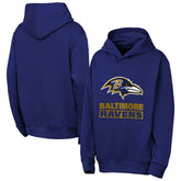 Baltimore Ravens Outerstuff Youth Back to Basics Hoodie Purple - NFL