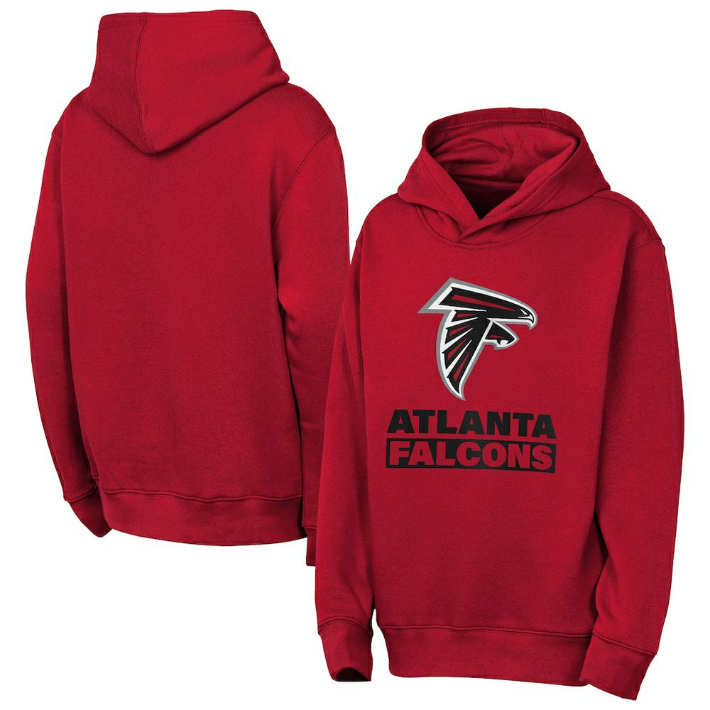 Atlanta Falcons Outerstuff Youth Back to Basics Hoodie Red - NFL
