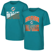 Miami Dolphins Outerstuff Youth Never Quit 2-Pack T-Shirt Set Aqua - NFL