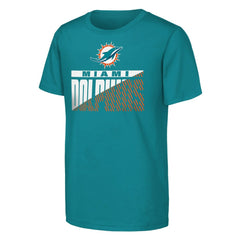 Miami Dolphins Outerstuff Youth Never Quit 2-Pack T-Shirt Set Aqua - NFL