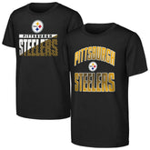 Pittsburgh Steelers Outerstuff Youth Never Quit 2-Pack T-Shirt Set Black - NFL