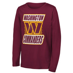 Washington Commanders Outerstuff Youth Never Settle Long Sleeve T-Shirt Burgundy - NFL