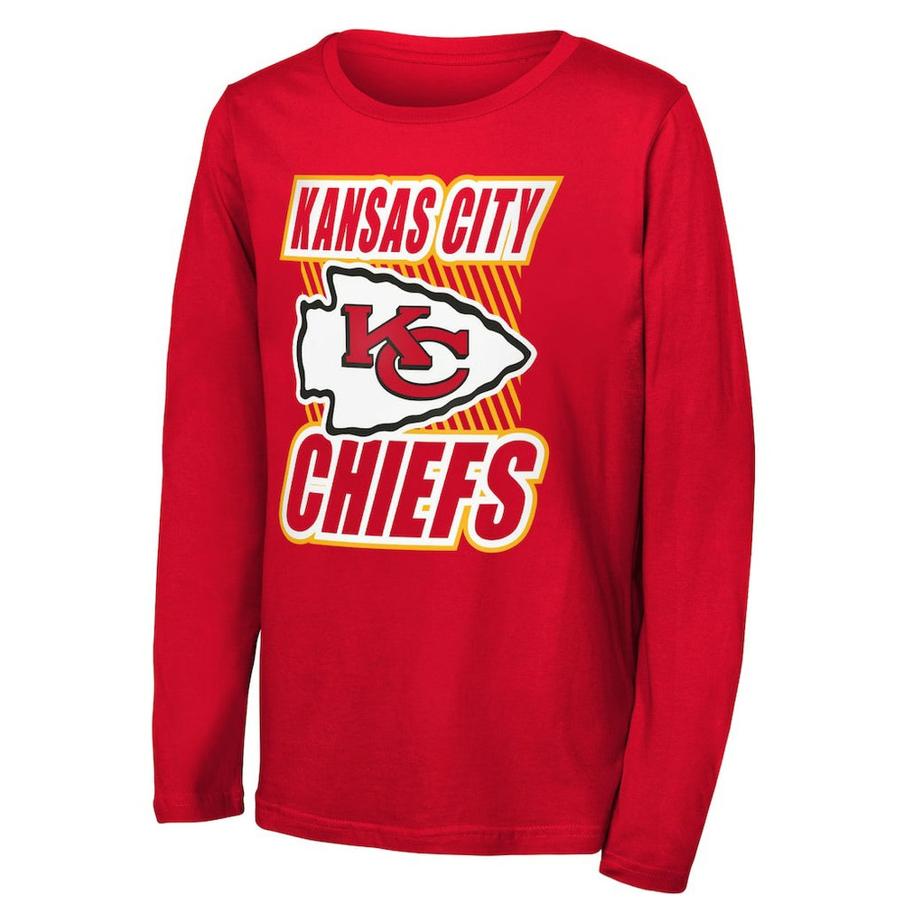 Kansas City Chiefs Outerstuff Youth Never Settle Long Sleeve T-Shirt Red - NFL