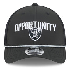 Las Vegas Raiders New Era 2025 Inspire Change 9FORTY M-Crown Adjustable Hat Black - NFL