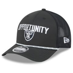 Las Vegas Raiders New Era 2025 Inspire Change 9FORTY M-Crown Adjustable Hat Black - NFL