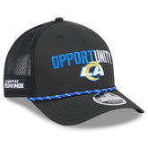 Los Angeles Rams New Era 2025 Inspire Change 9FORTY M-Crown Adjustable Hat Black - NFL