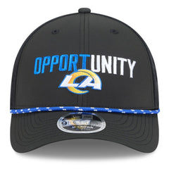 Los Angeles Rams New Era 2025 Inspire Change 9FORTY M-Crown Adjustable Hat Black - NFL