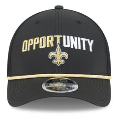 New Orleans Saints New Era 2025 Inspire Change 9FORTY M-Crown Adjustable Hat Black - NFL