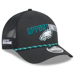Philadelphia Eagles New Era 2025 Inspire Change 9FORTY M-Crown Adjustable Hat Black - NFL