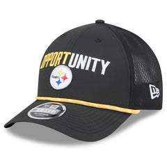 Pittsburgh Steelers New Era 2025 Inspire Change 9FORTY M-Crown Adjustable Hat Black - NFL