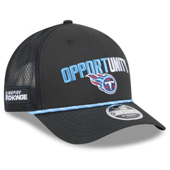 Tennessee Titans New Era 2025 Inspire Change 9FORTY M-Crown Adjustable Hat Black - NFL