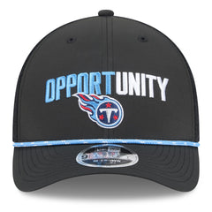 Tennessee Titans New Era 2025 Inspire Change 9FORTY M-Crown Adjustable Hat Black - NFL