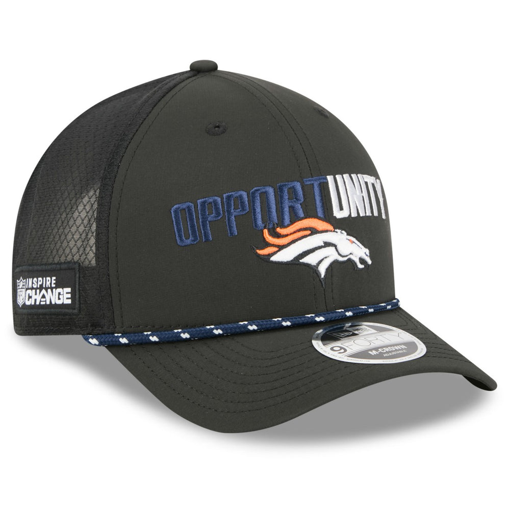 Denver Broncos New Era 2025 Inspire Change 9FORTY M-Crown Adjustable Hat Black - NFL