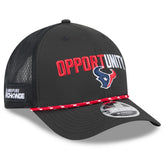 Houston Texans New Era 2025 Inspire Change 9FORTY M-Crown Adjustable Hat Black - NFL