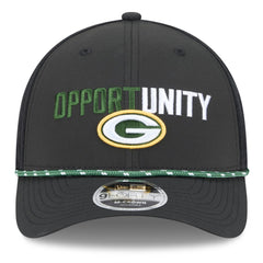 Green Bay Packers New Era 2025 Inspire Change 9FORTY M-Crown Adjustable Hat Black - NFL