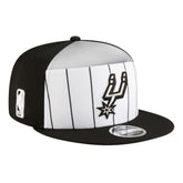 New Era - San Antonio Spurs Youth 2025 NBA Tip Off Split Panel 9FIFTY Snapback Hat - White/Black