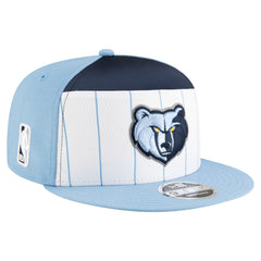 New Era - Memphis Grizzlies Youth 2025 NBA Tip Off Split Panel 9FIFTY Snapback Hat - White/Light Blue