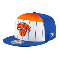 New Era - New York Knicks Youth 2025 NBA Tip Off Split Panel 9FIFTY Snapback Hat - White/Blue