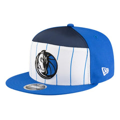 New Era - Dallas Mavericks Youth 2025 NBA Tip Off Split Panel 9FIFTY Snapback Hat - White/Blue
