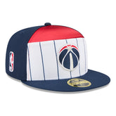New Era - Washington Wizards 2025 NBA Tip Off Split Panel 59FIFTY Fitted Hat - White/Navy