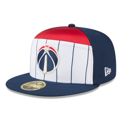 New Era - Washington Wizards 2025 NBA Tip Off Split Panel 59FIFTY Fitted Hat - White/Navy