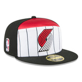 New Era - Portland Trail Blazers 2025 NBA Tip Off Split Panel 59FIFTY Fitted Hat - White/Black