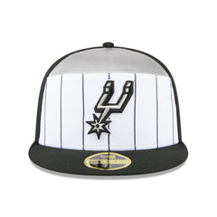 New Era - San Antonio Spurs 2025 NBA Tip Off Split Panel 59FIFTY Fitted Hat - White/Black