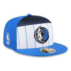New Era - Dallas Mavericks 2025 NBA Tip Off Split Panel 59FIFTY Fitted Hat - White/Blue