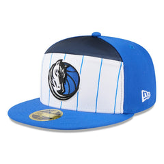New Era - Dallas Mavericks 2025 NBA Tip Off Split Panel 59FIFTY Fitted Hat - White/Blue