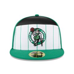 New Era - Boston Celtics 2025 NBA Tip Off Split Panel 59FIFTY Fitted Hat - White/Kelly Green