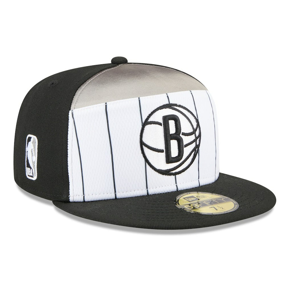 New Era - Brooklyn Nets 2025 NBA Tip Off Split Panel 59FIFTY Fitted Hat - White/Black